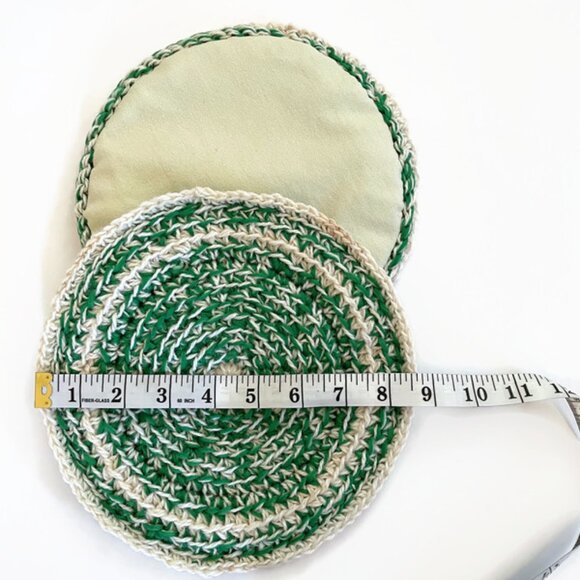 Crochet Thick Pot Holders, Handmade Farmhouse Decor - Picture 4 of 8